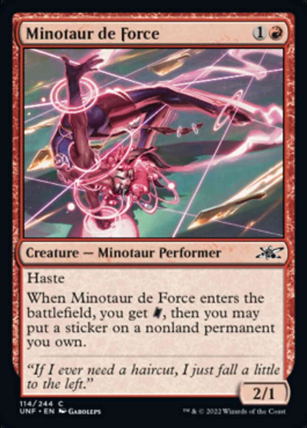 Minotaur de Force magic card front