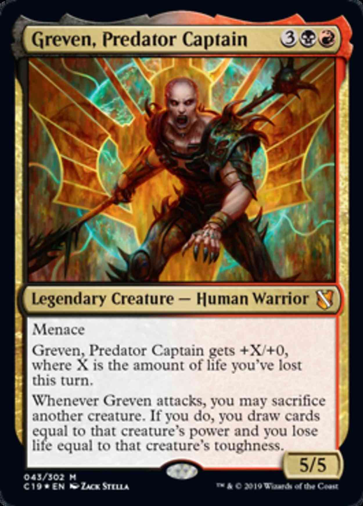 Greven, Predator Captain magic card front