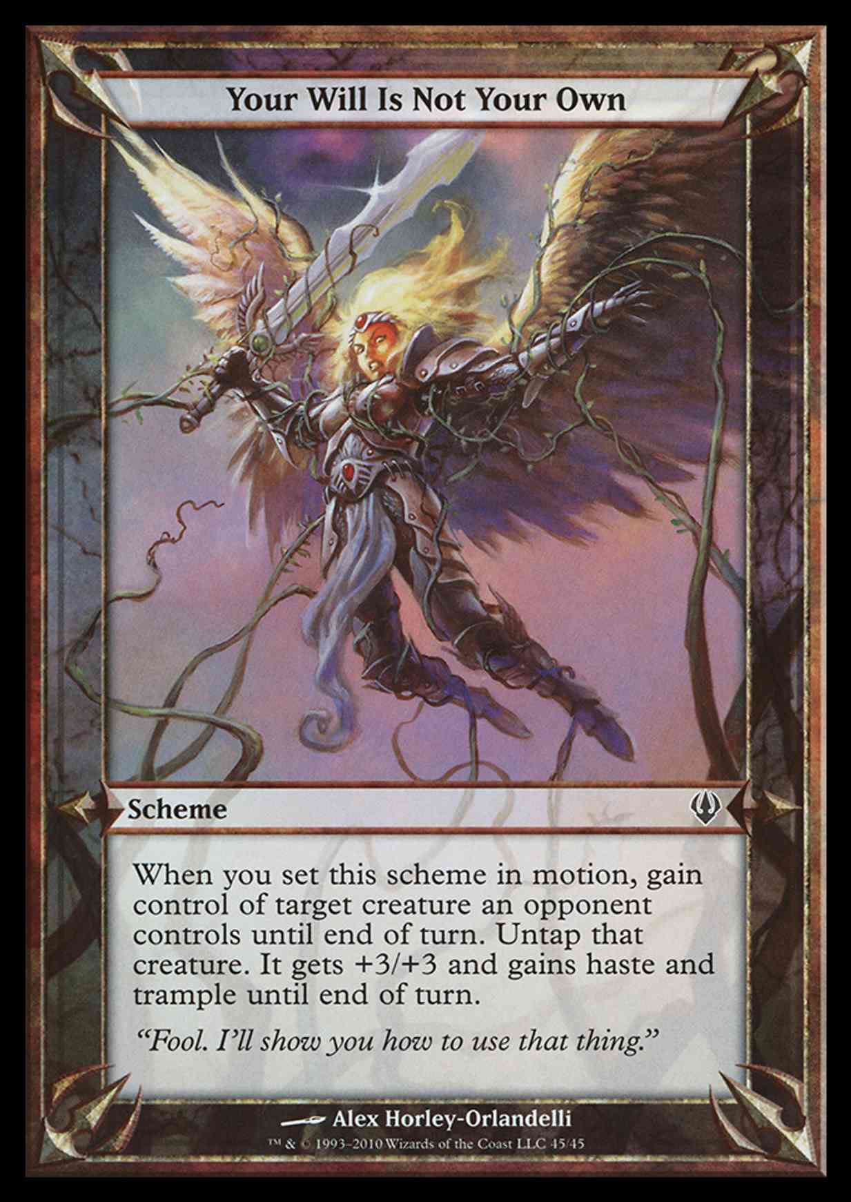 Your Will Is Not Your Own (Archenemy) magic card front