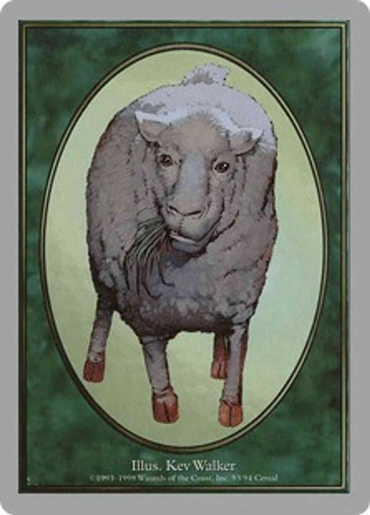 Sheep Token magic card front