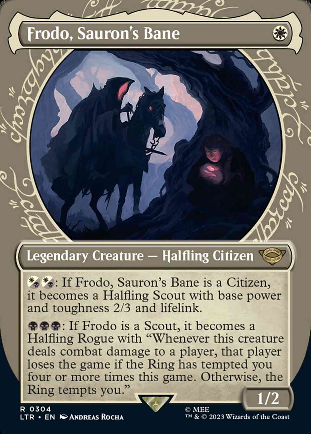 Frodo, Sauron's Bane (Showcase) magic card front