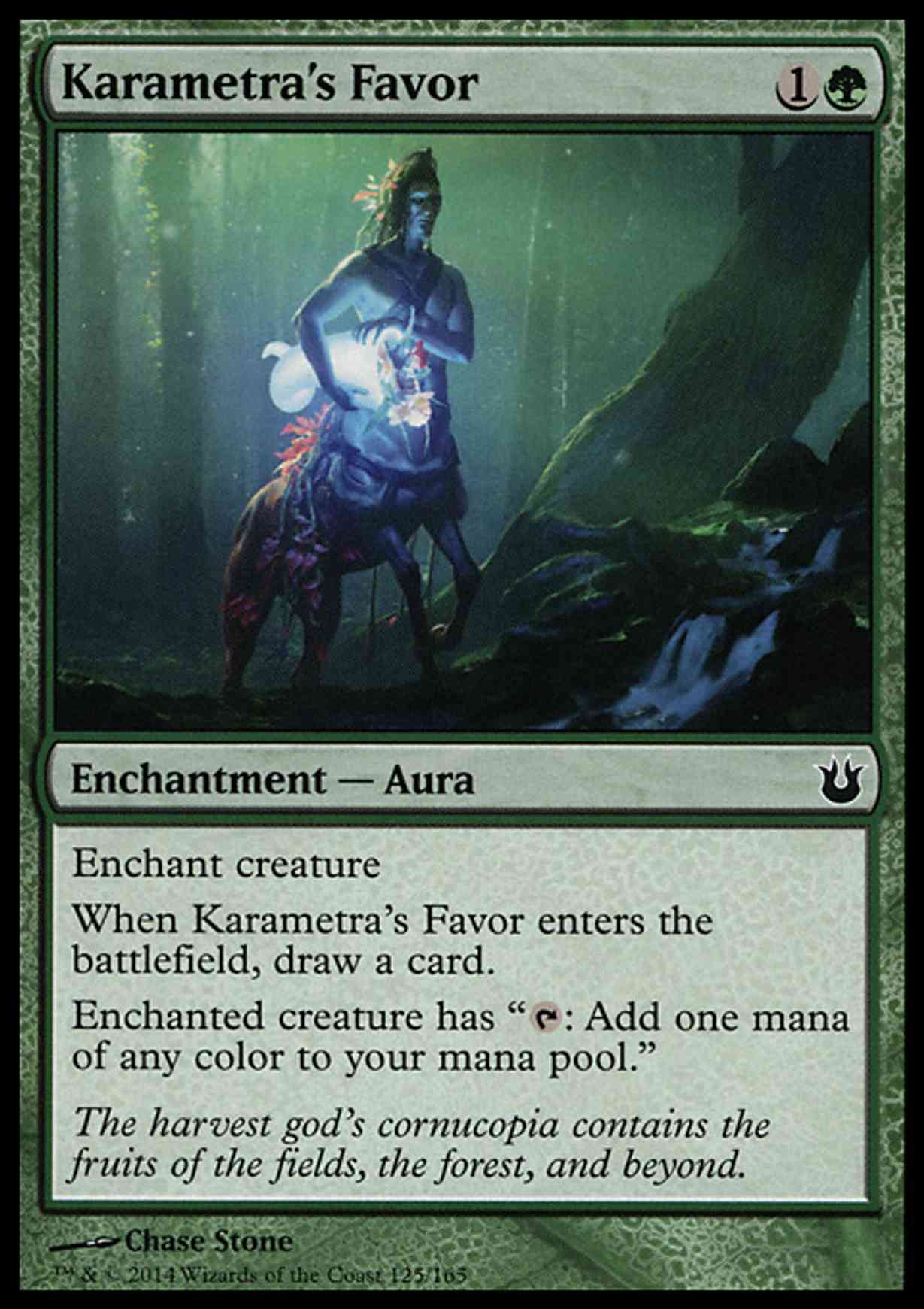Karametra's Favor magic card front