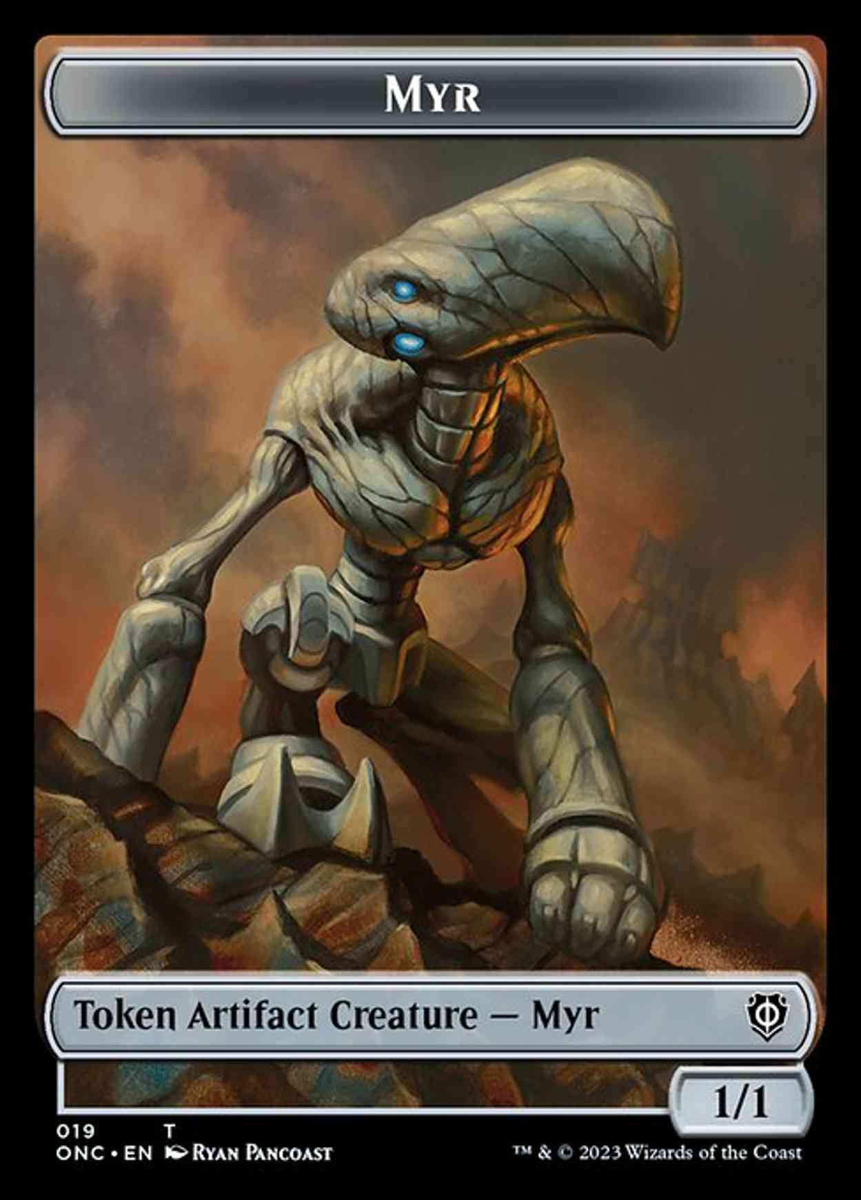 Myr // Thopter Double-sided Token magic card front