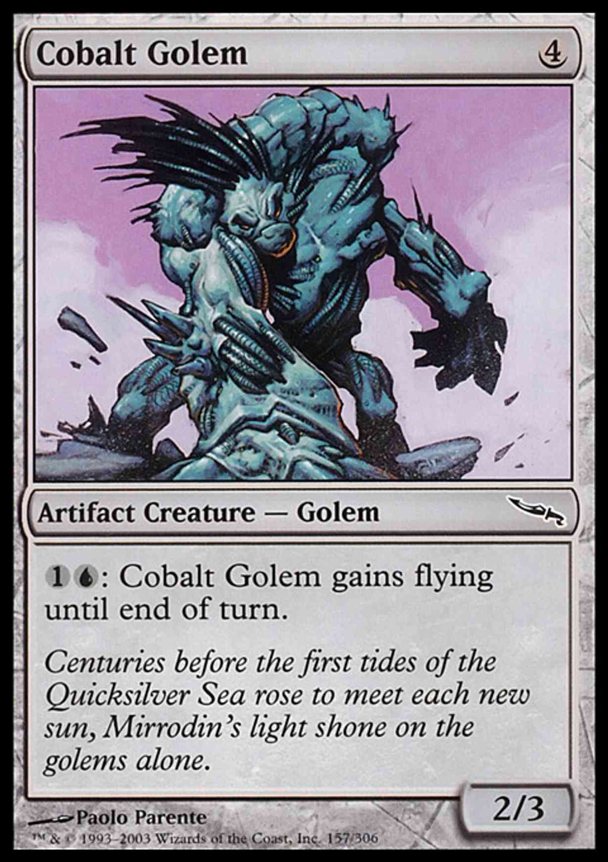 Cobalt Golem magic card front