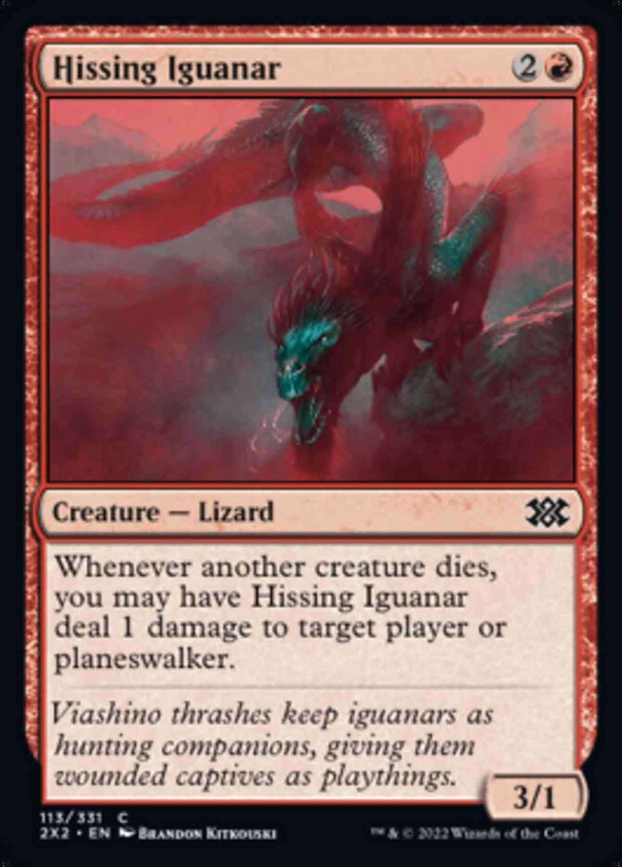 Hissing Iguanar magic card front
