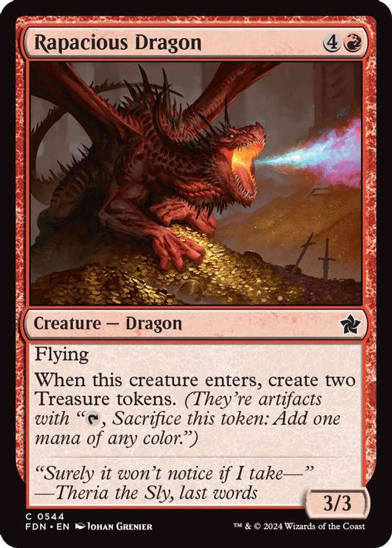 Rapacious Dragon magic card front