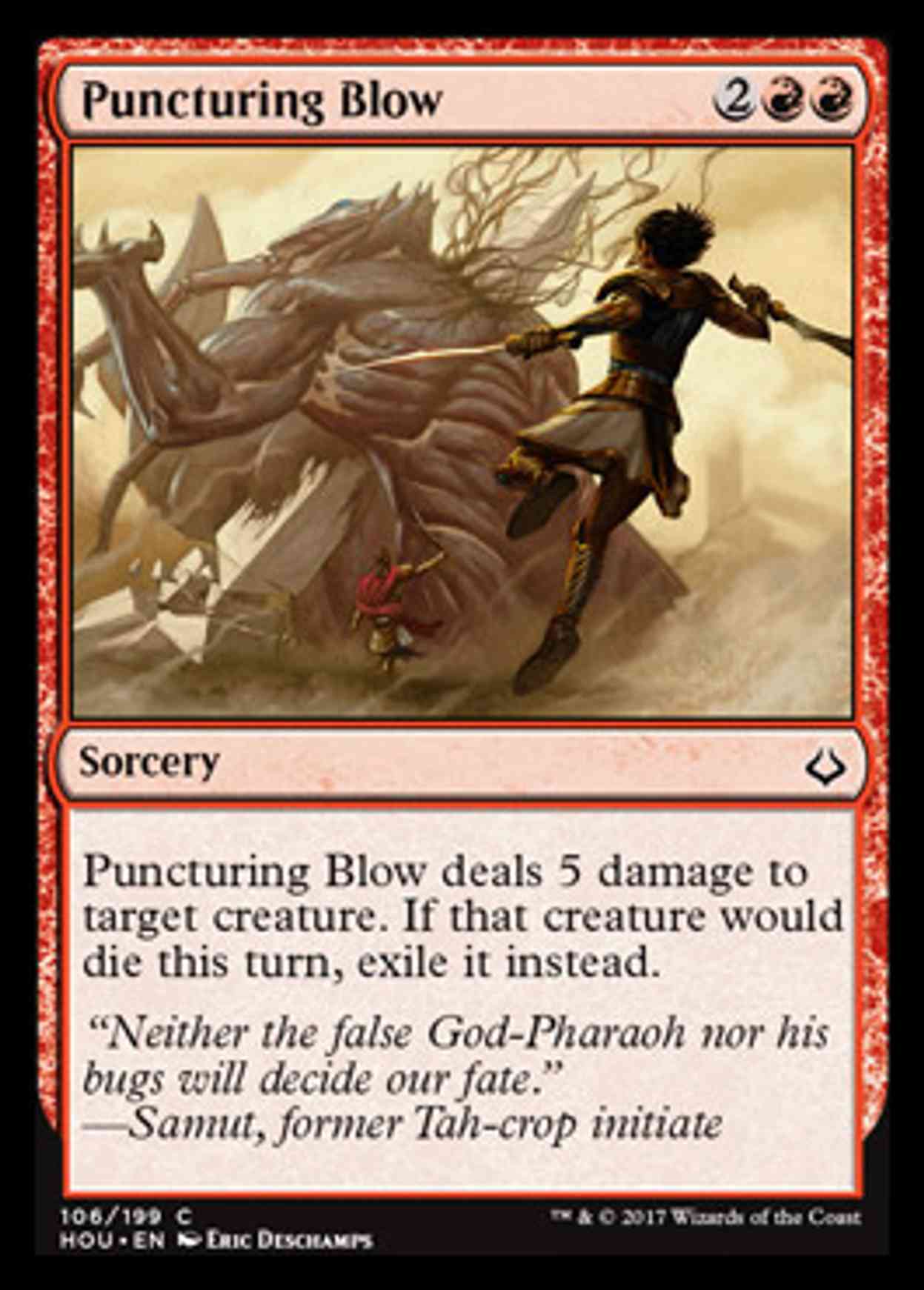 Puncturing Blow magic card front