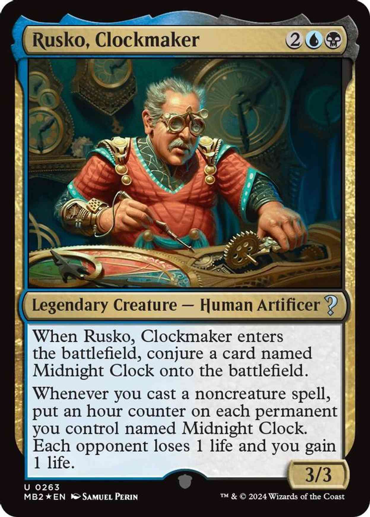 Rusko, Clockmaker magic card front