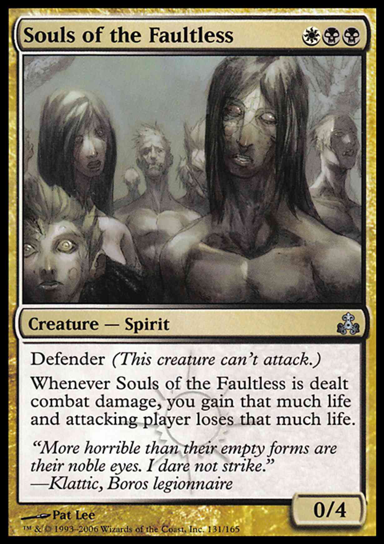 Souls of the Faultless magic card front