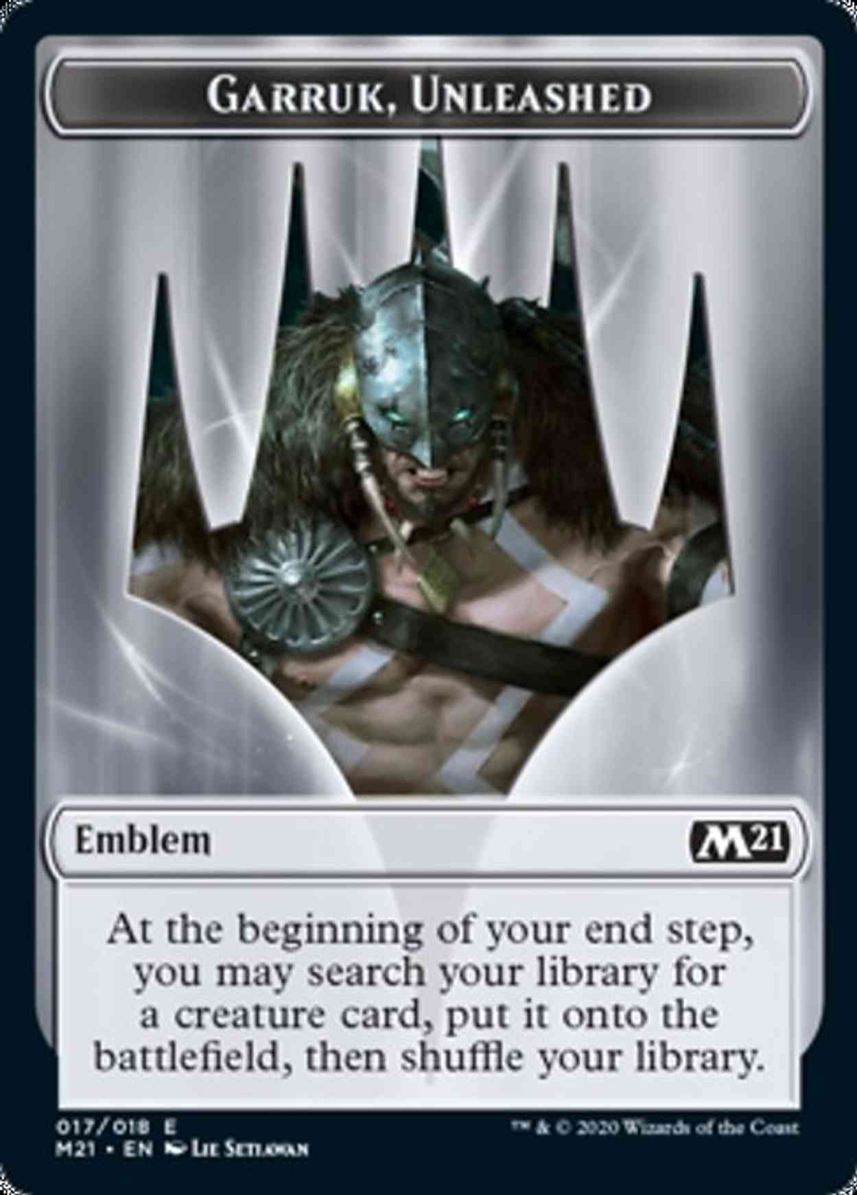 Emblem - Garruk, Unleashed magic card front