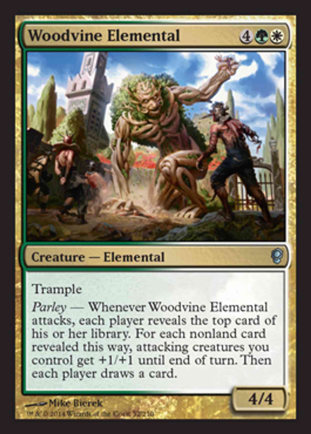 Woodvine Elemental magic card front