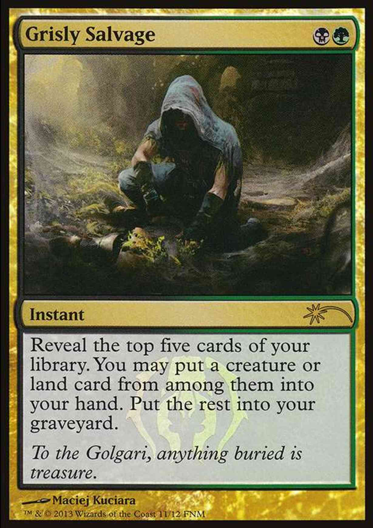 Grisly Salvage magic card front