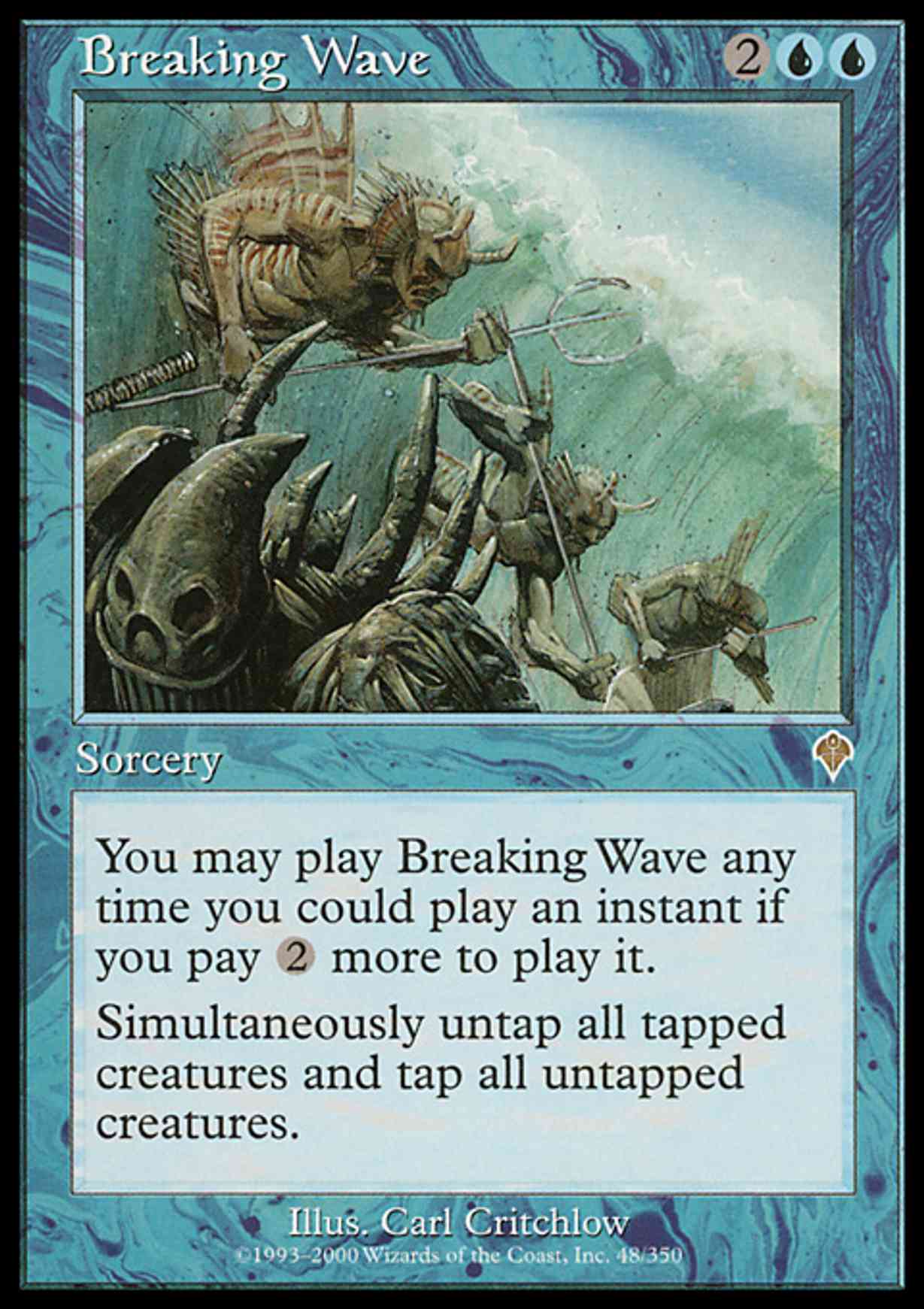 Breaking Wave magic card front