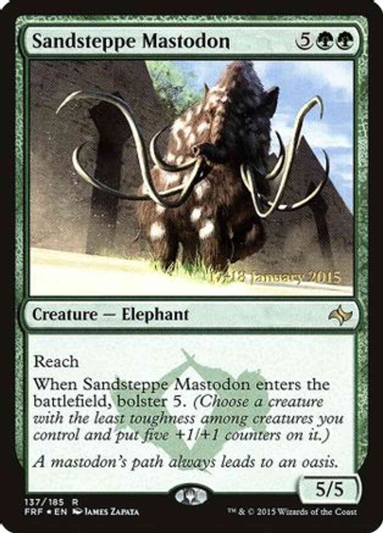 Sandsteppe Mastodon magic card front