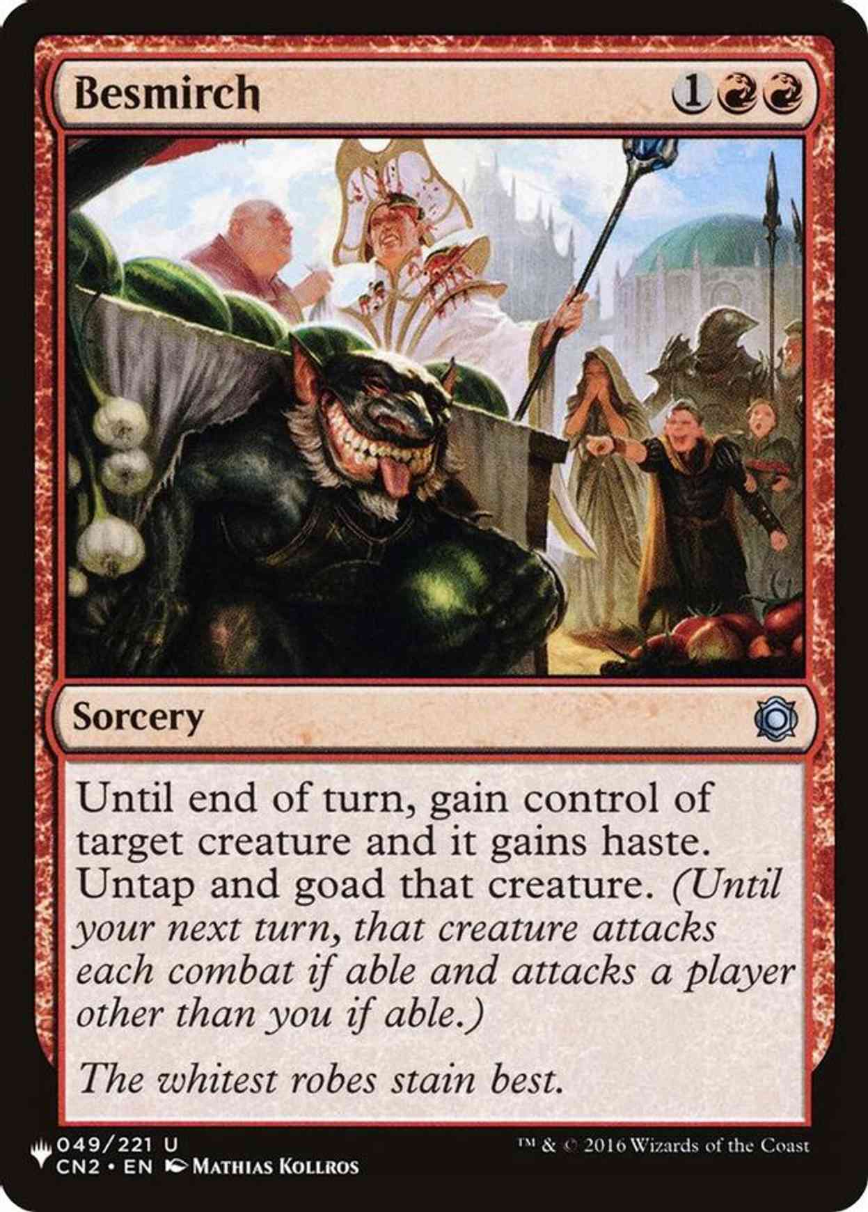 Besmirch magic card front
