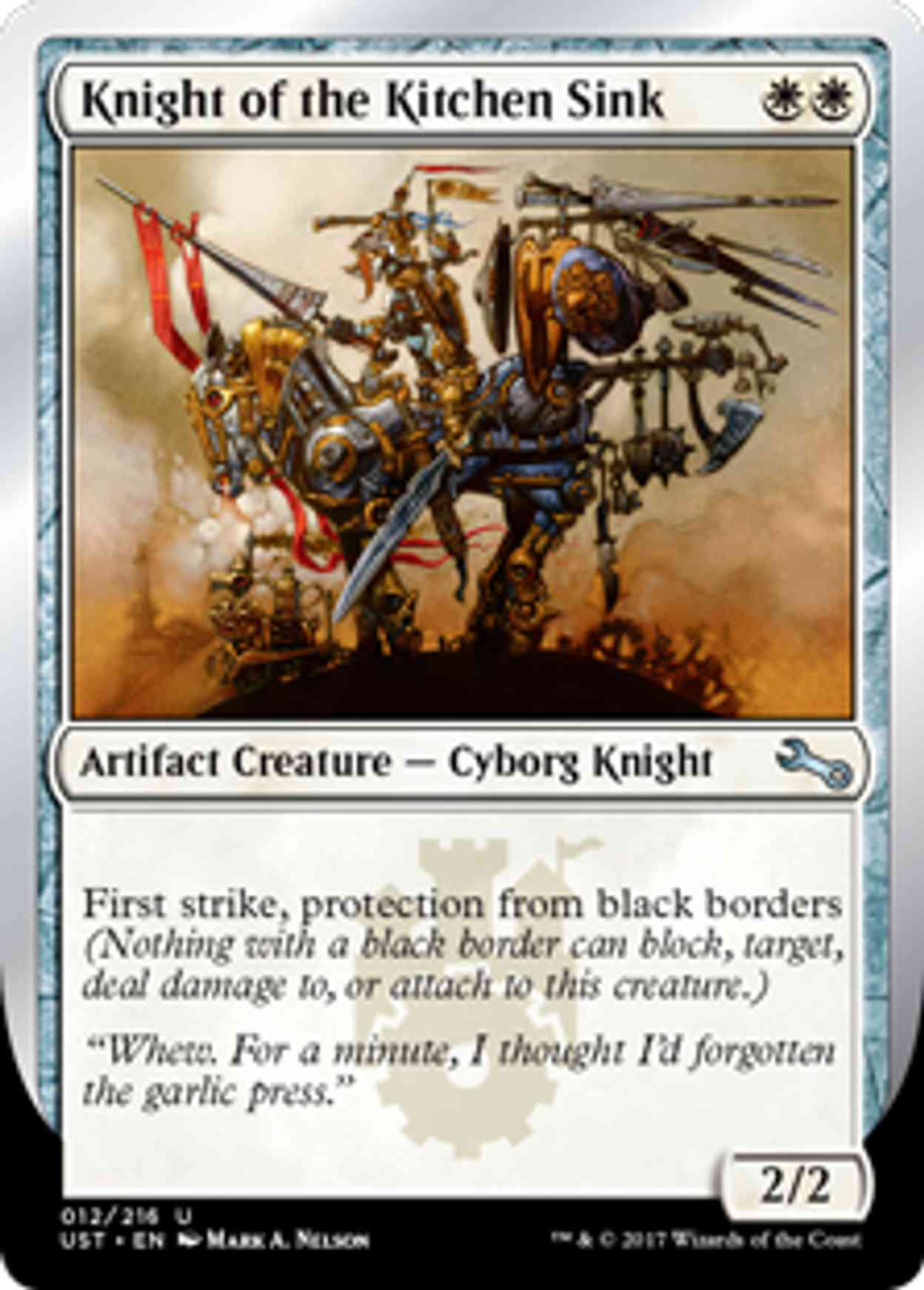 Knight of the Kitchen Sink (A) magic card front