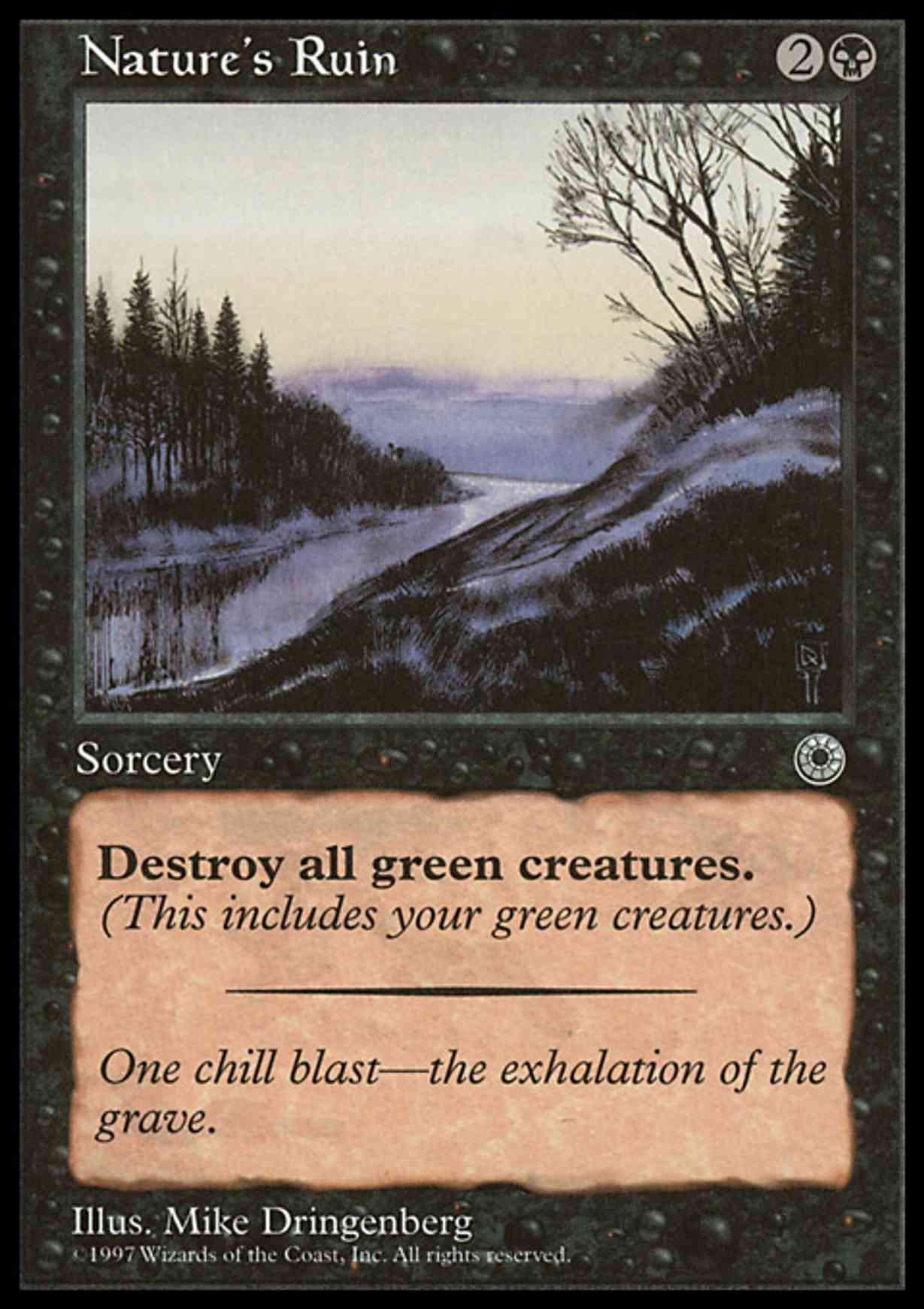 Nature's Ruin magic card front