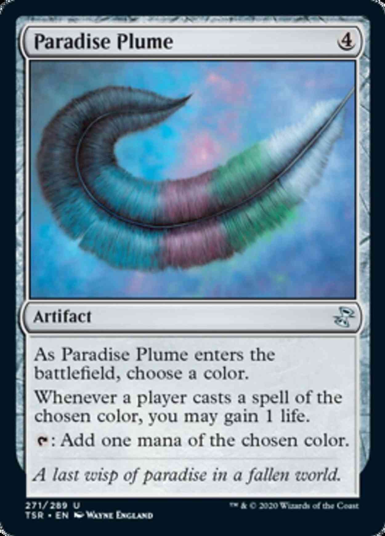 Paradise Plume magic card front