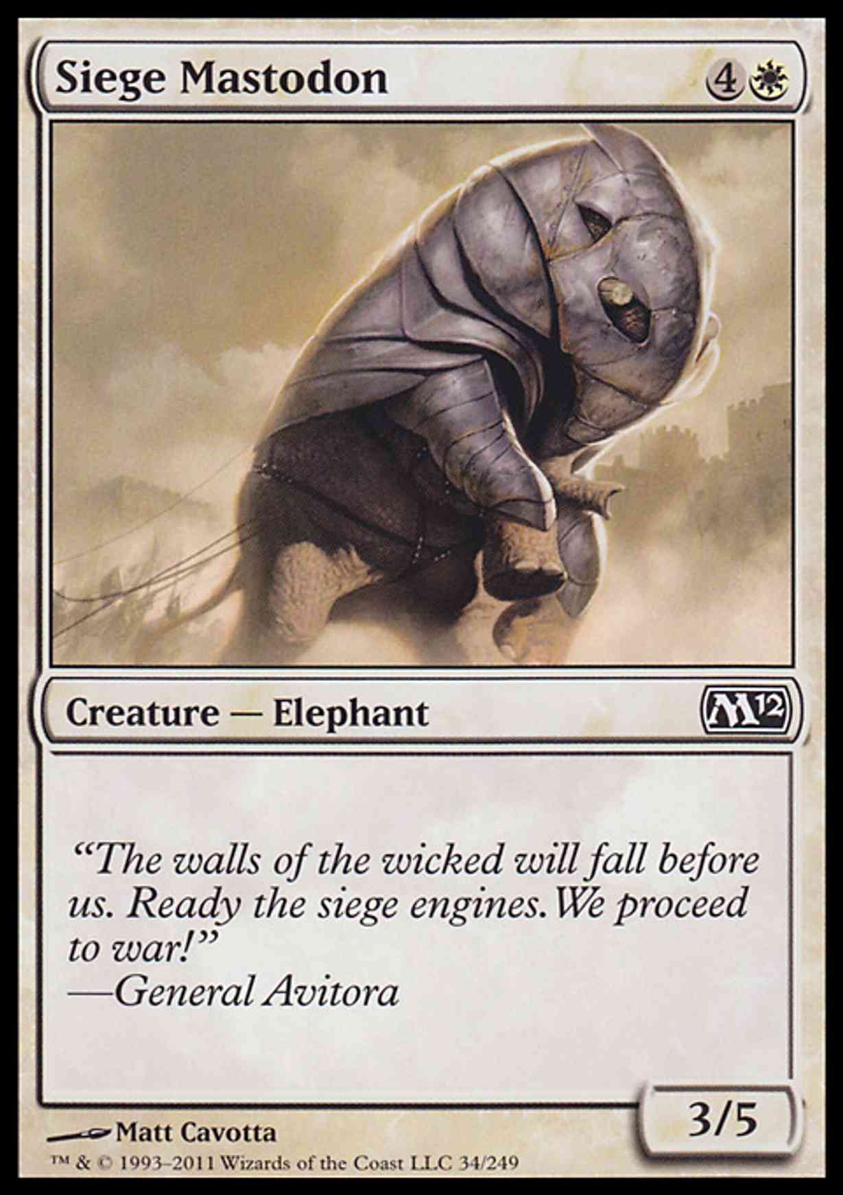 Siege Mastodon magic card front