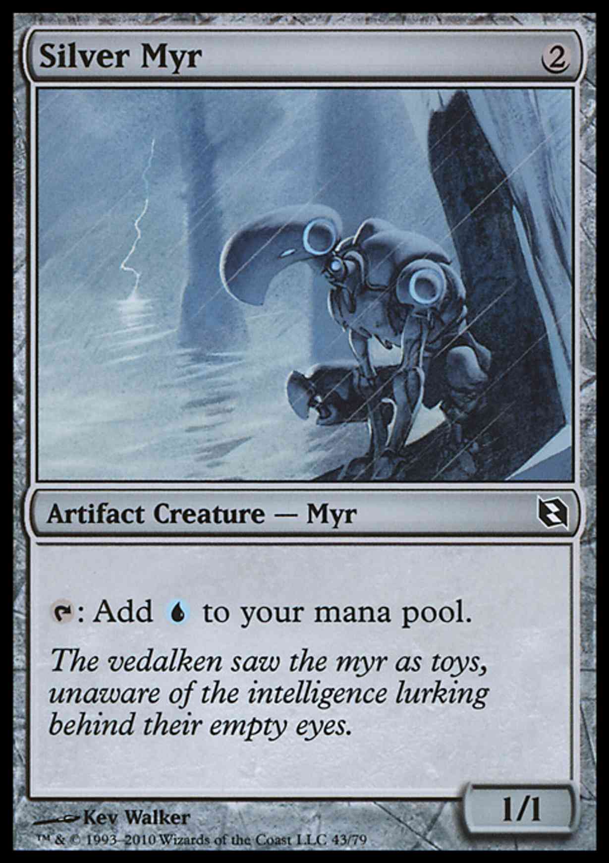 Silver Myr magic card front