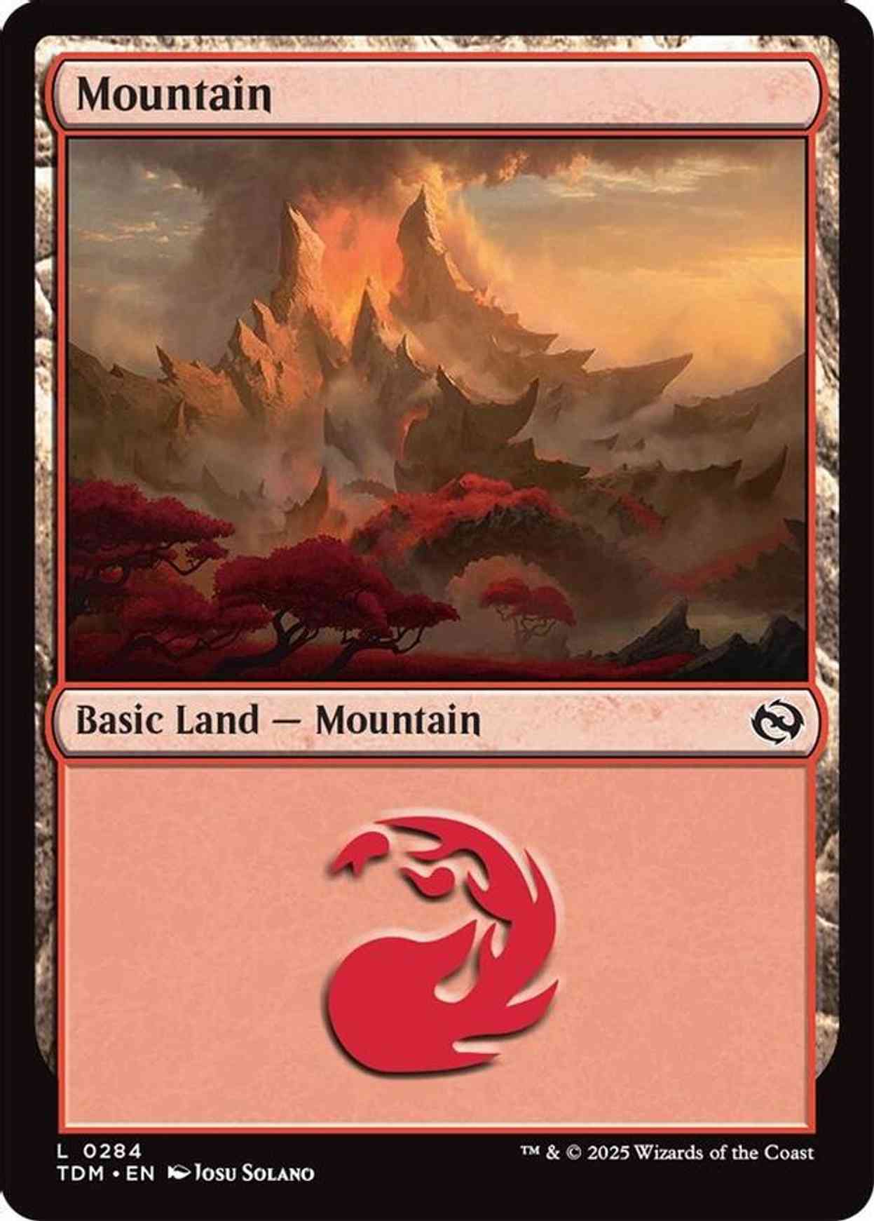 Mountain (0284) magic card front