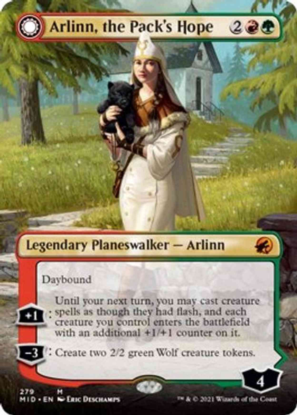 Arlinn, the Pack's Hope (Borderless) magic card front