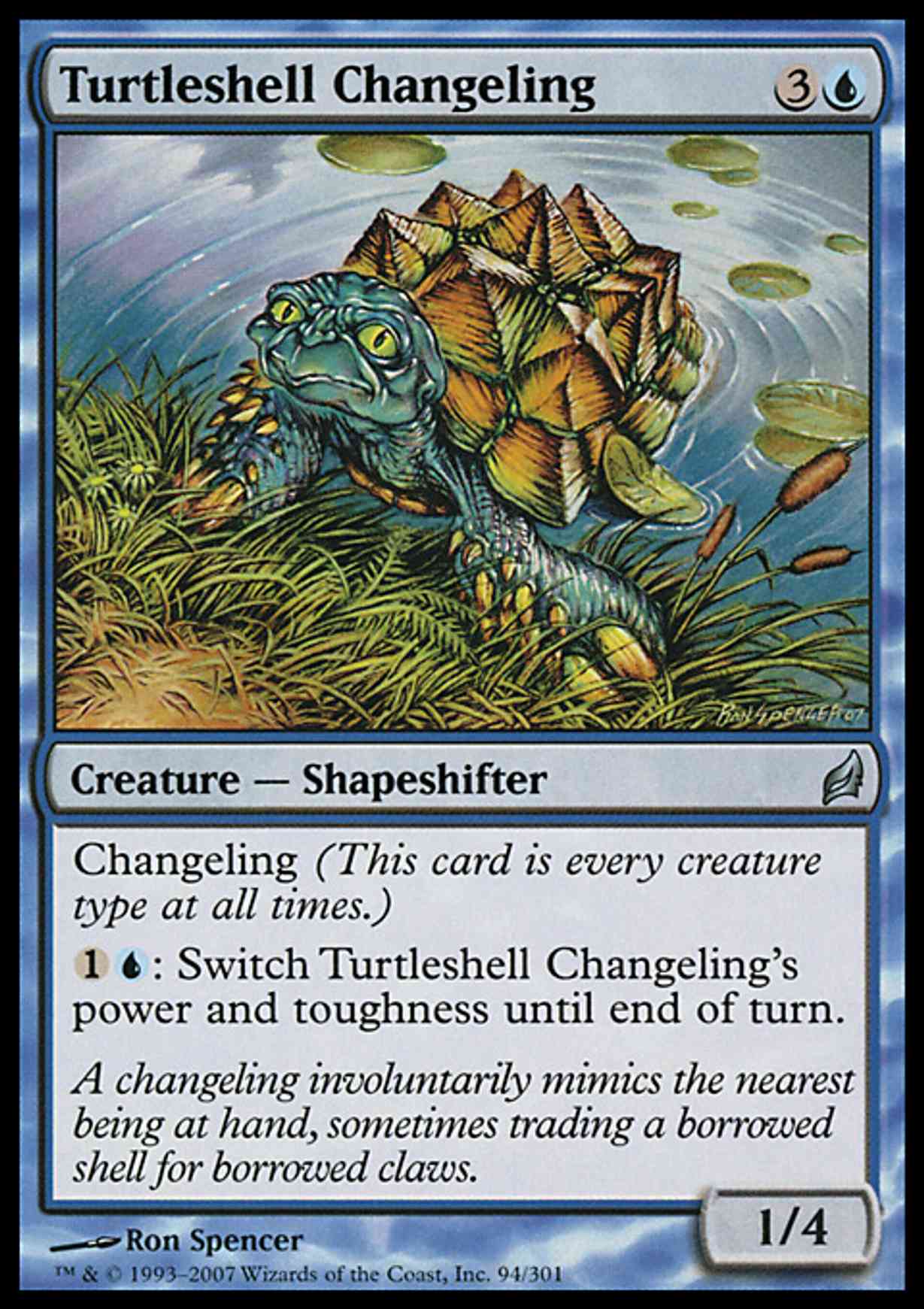 Turtleshell Changeling magic card front