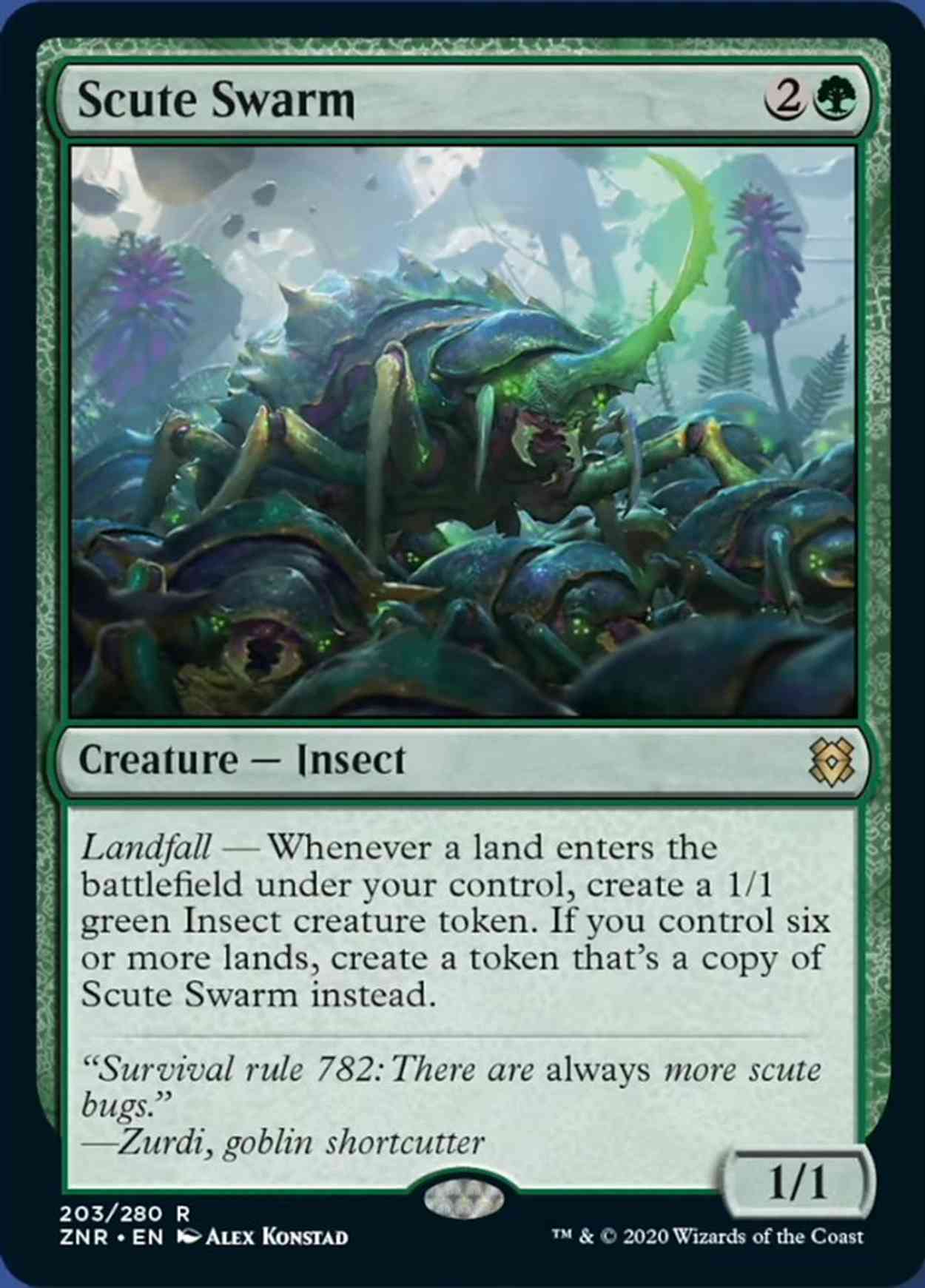 Scute Swarm magic card front