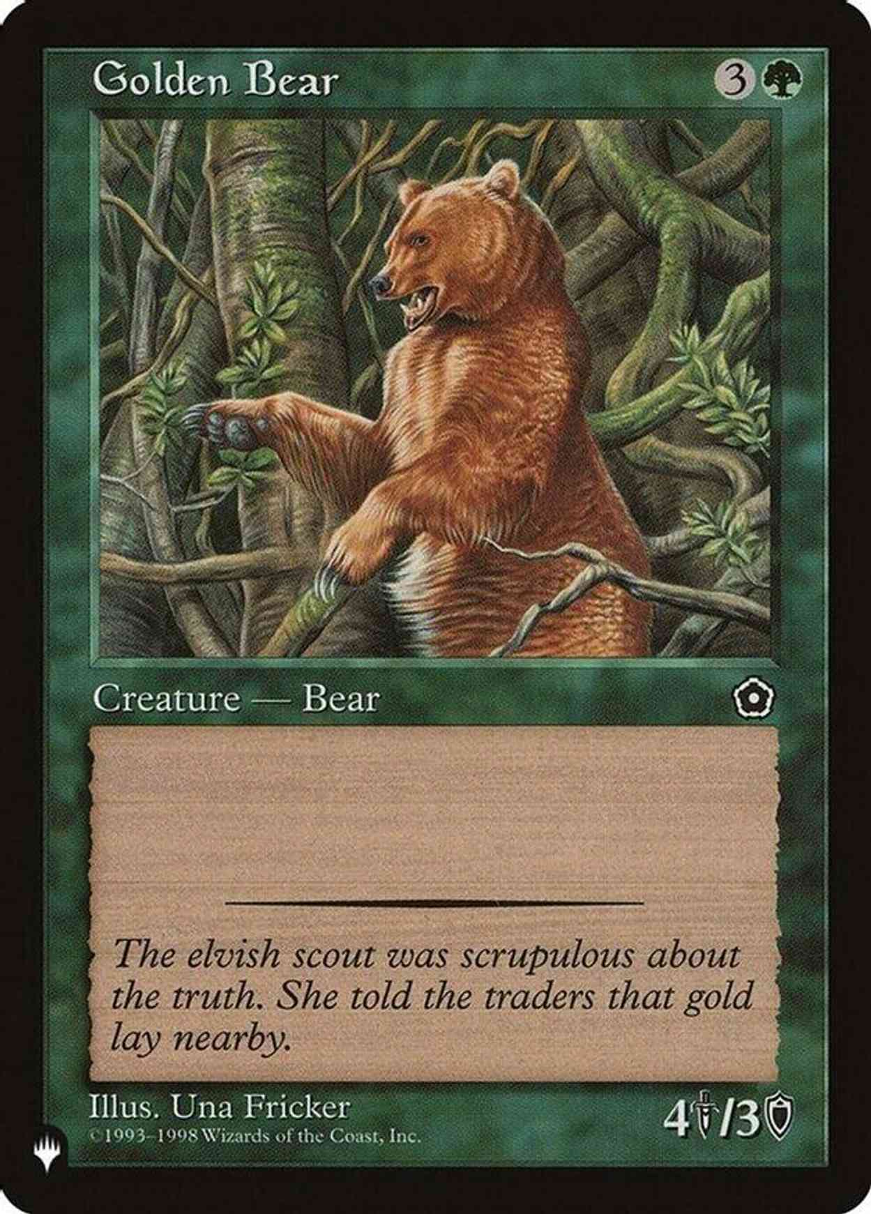 Golden Bear magic card front