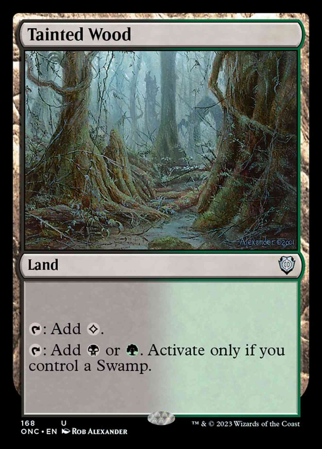 Tainted Wood magic card front
