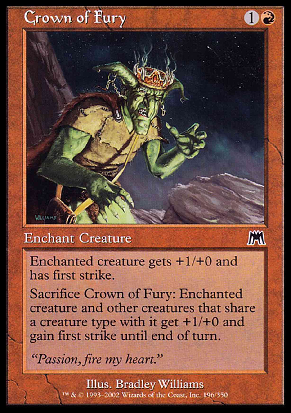 Crown of Fury magic card front