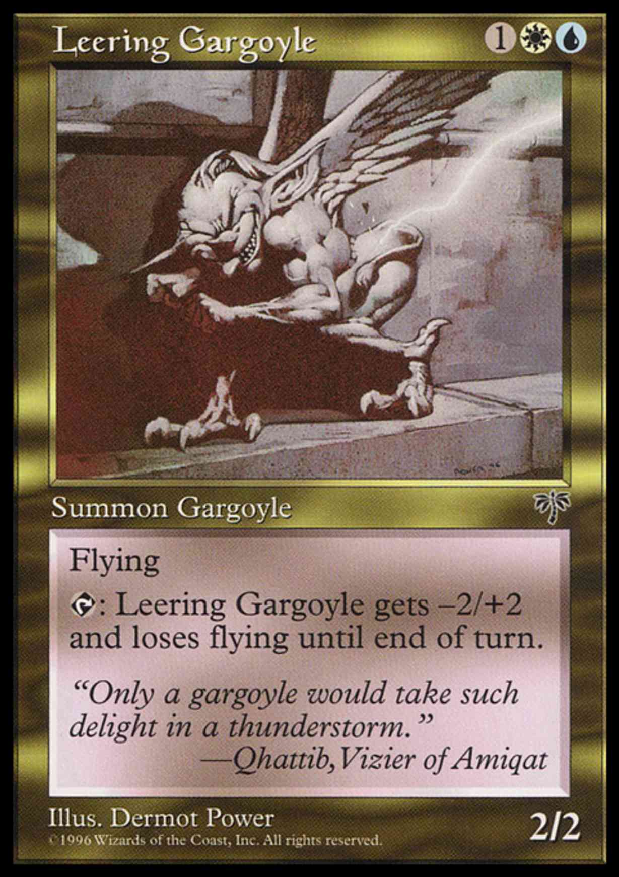 Leering Gargoyle magic card front