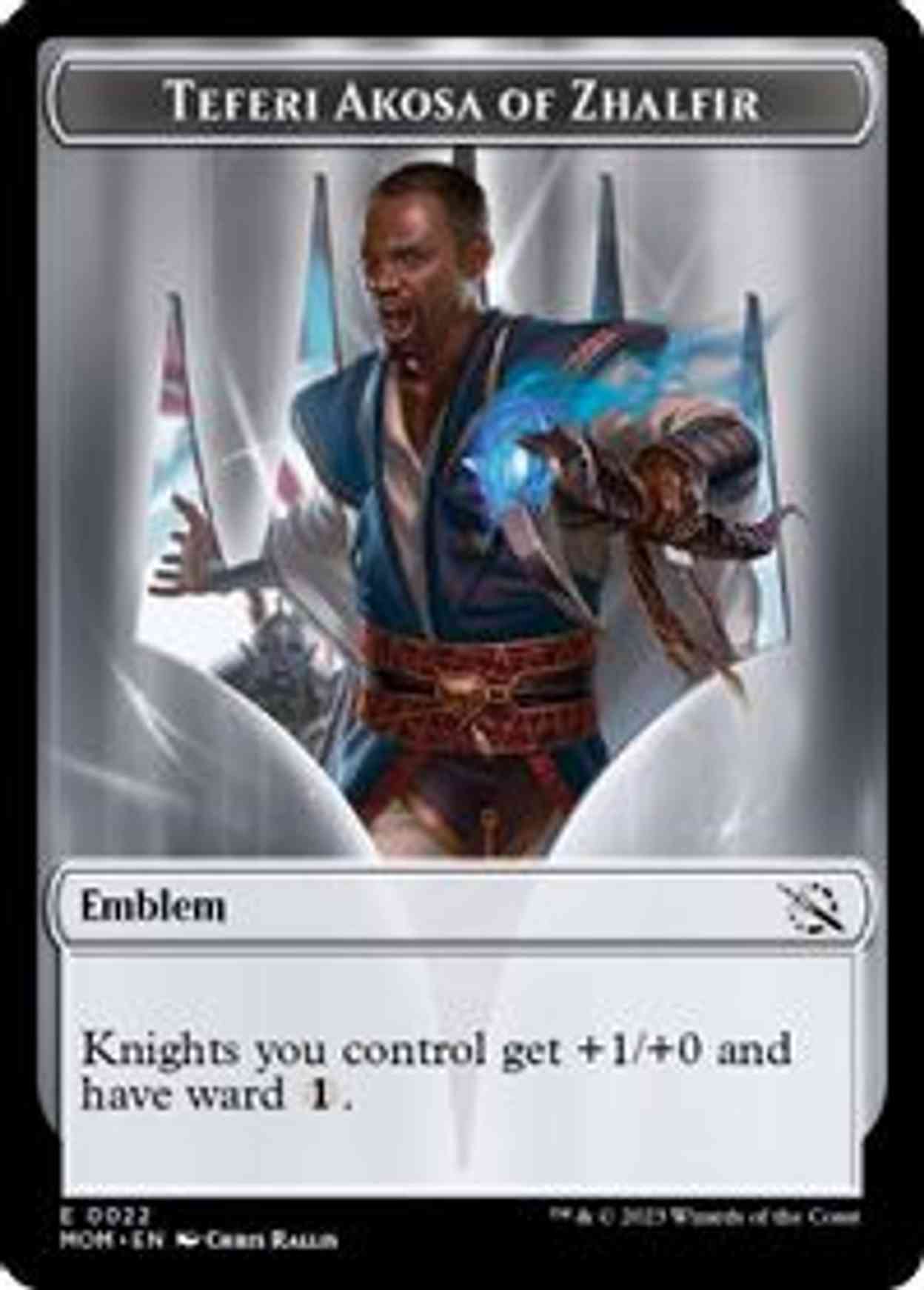 Emblem — Teferi Akosa of Zhalfir magic card front