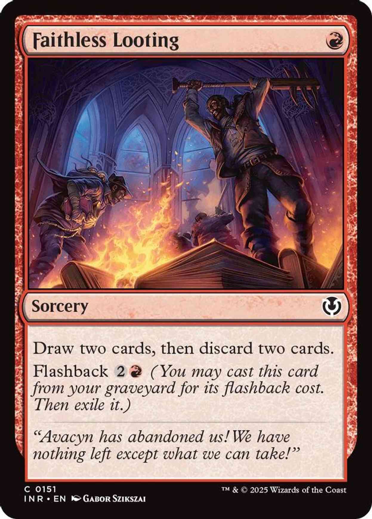 Faithless Looting magic card front