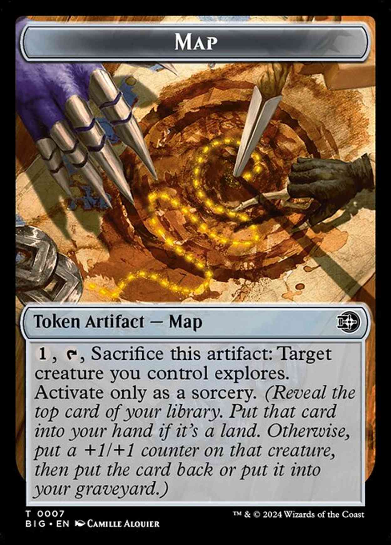 Map Token magic card front