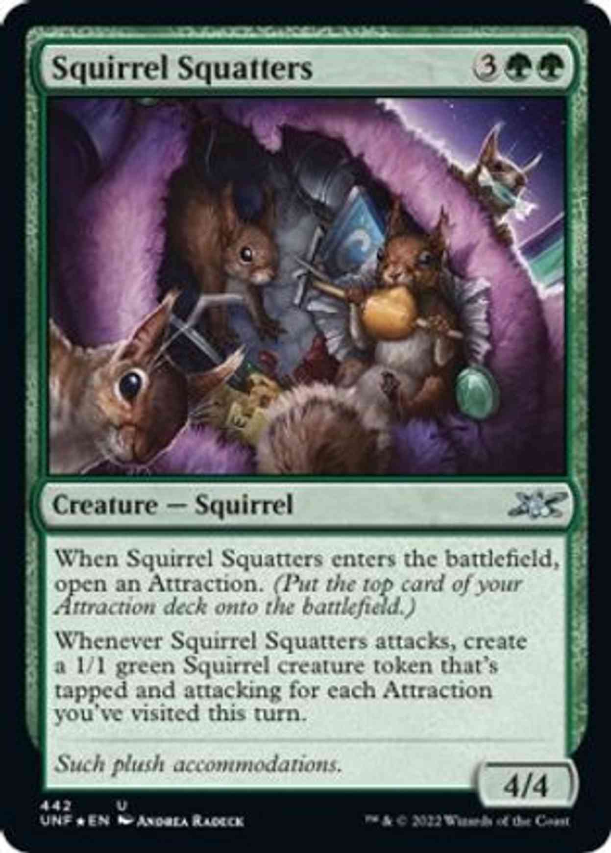 Squirrel Squatters (Galaxy Foil) magic card front
