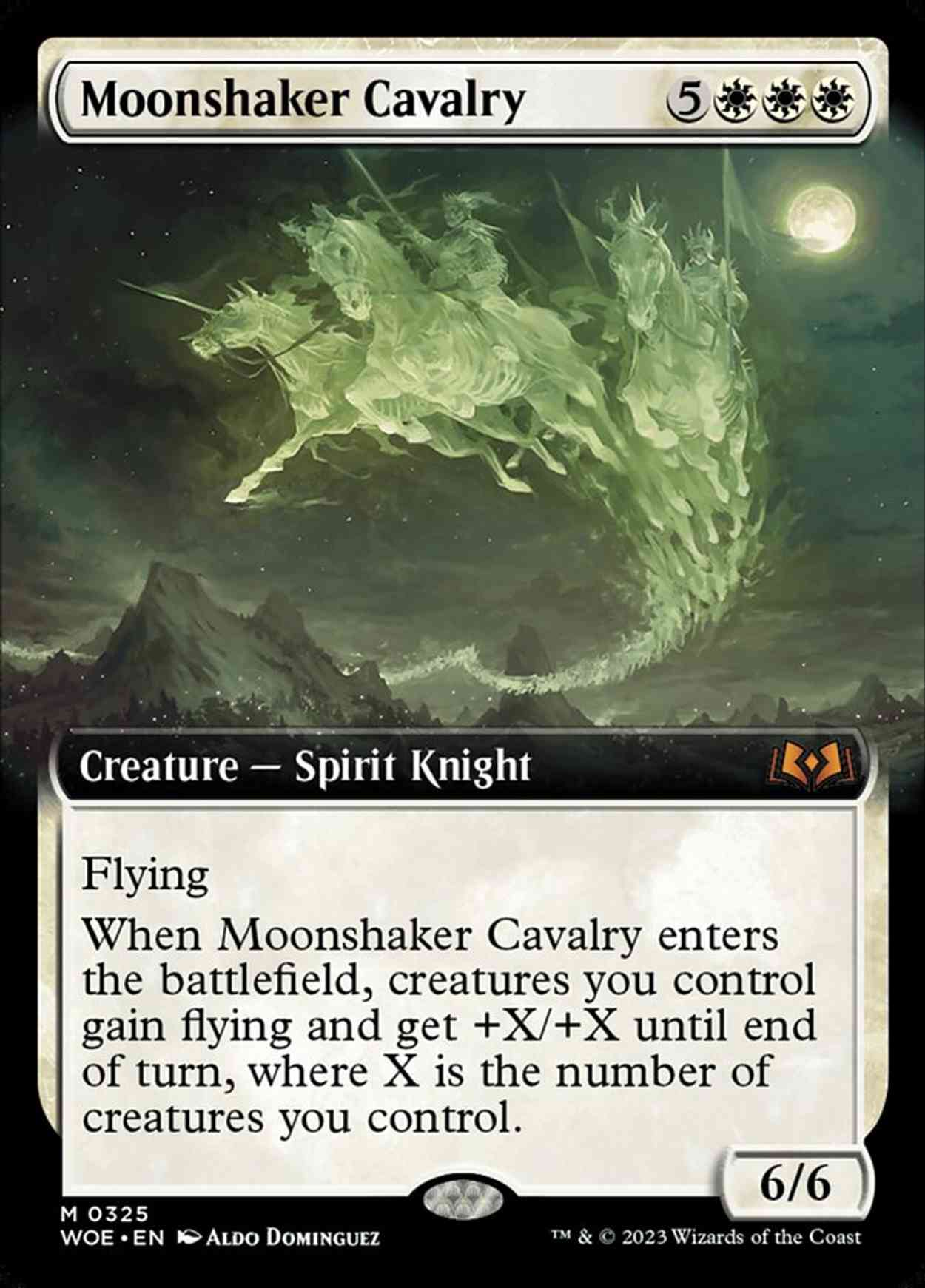 Moonshaker Cavalry (Extended Art) magic card front