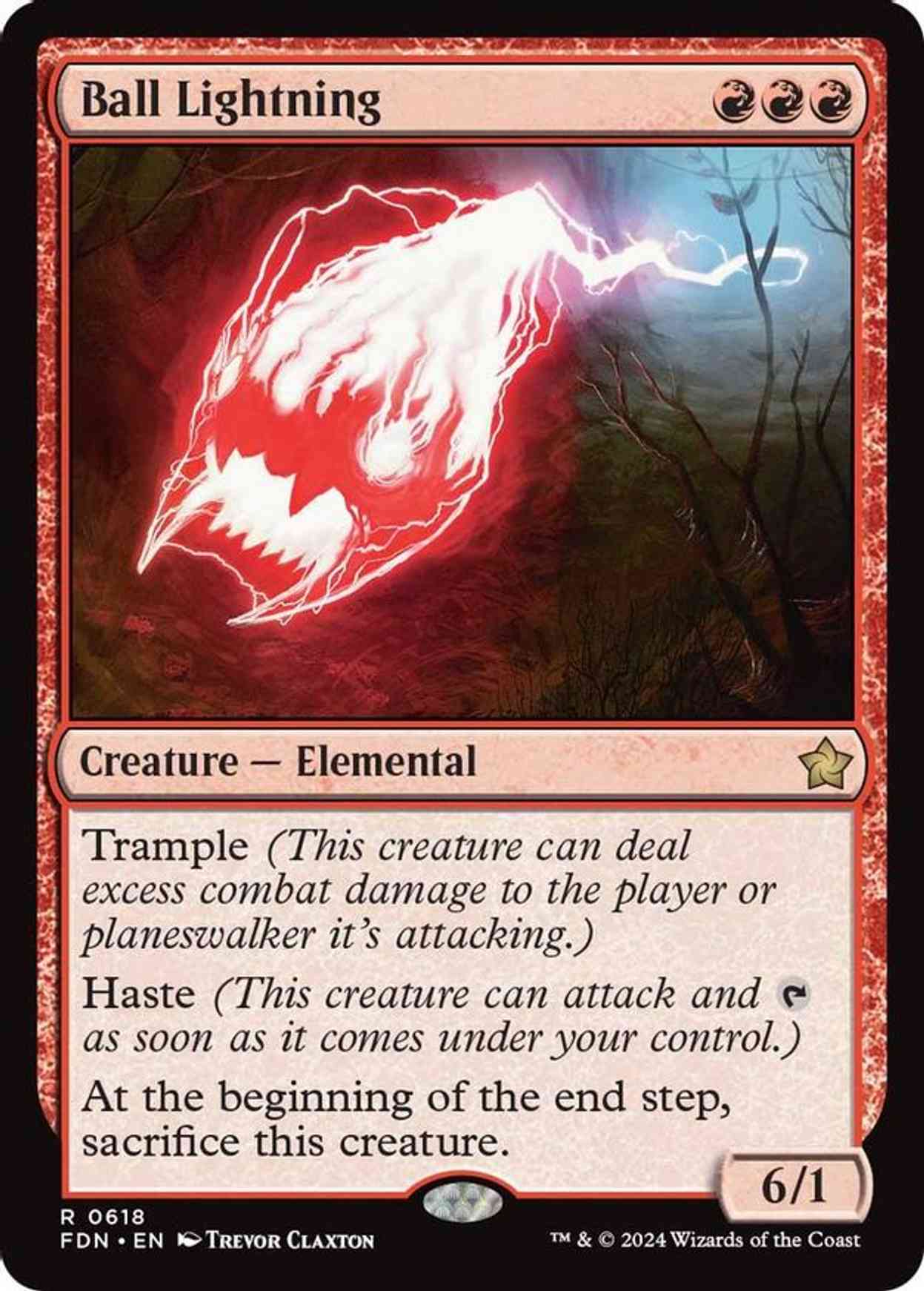 Ball Lightning magic card front