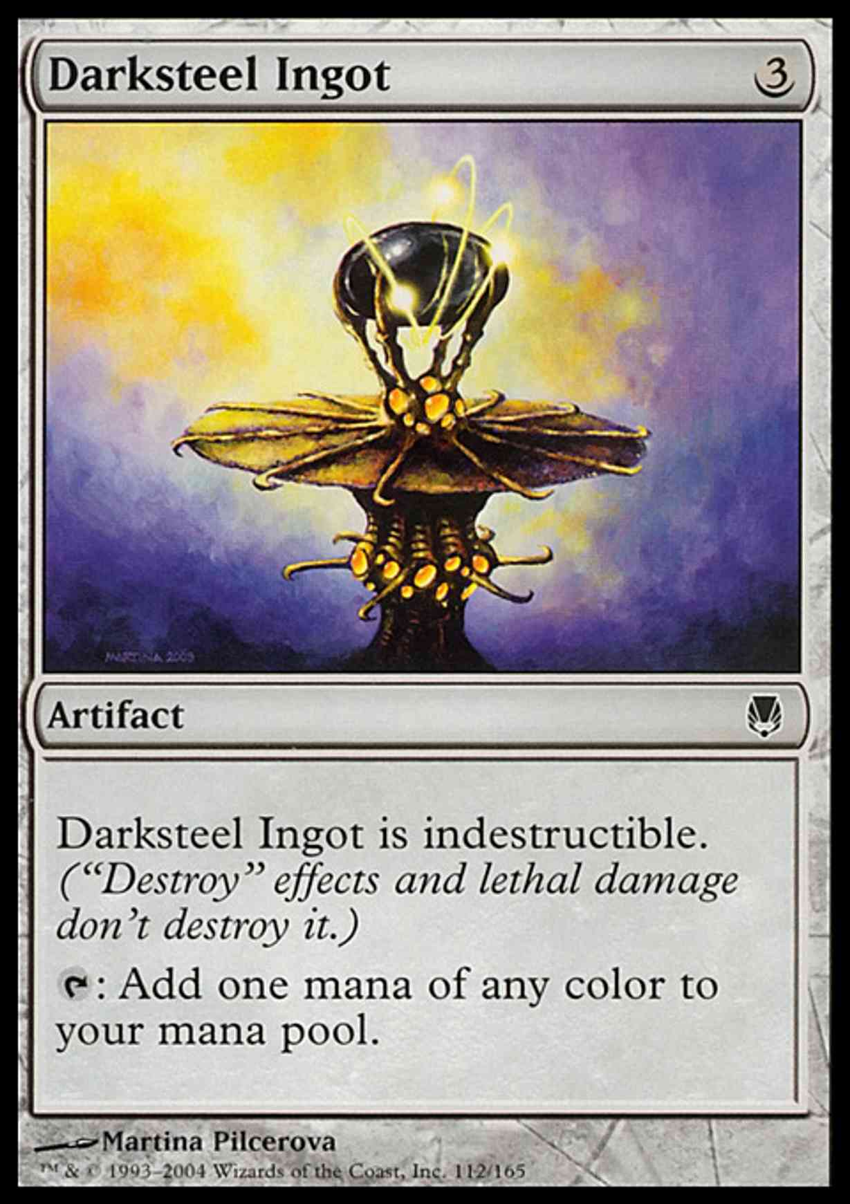 Darksteel Ingot magic card front