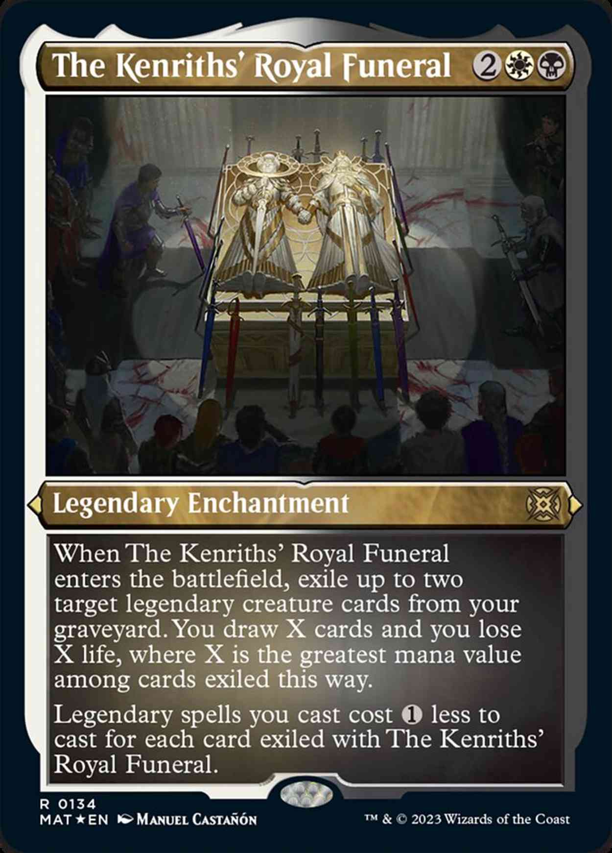 The Kenriths' Royal Funeral (Foil Etched) magic card front