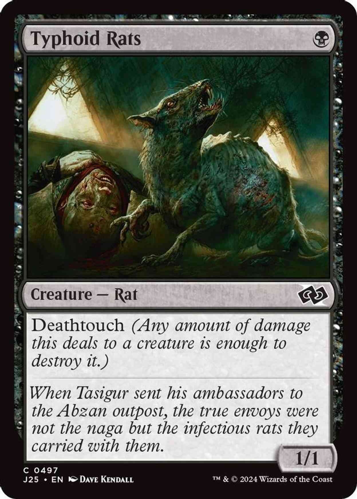 Typhoid Rats magic card front