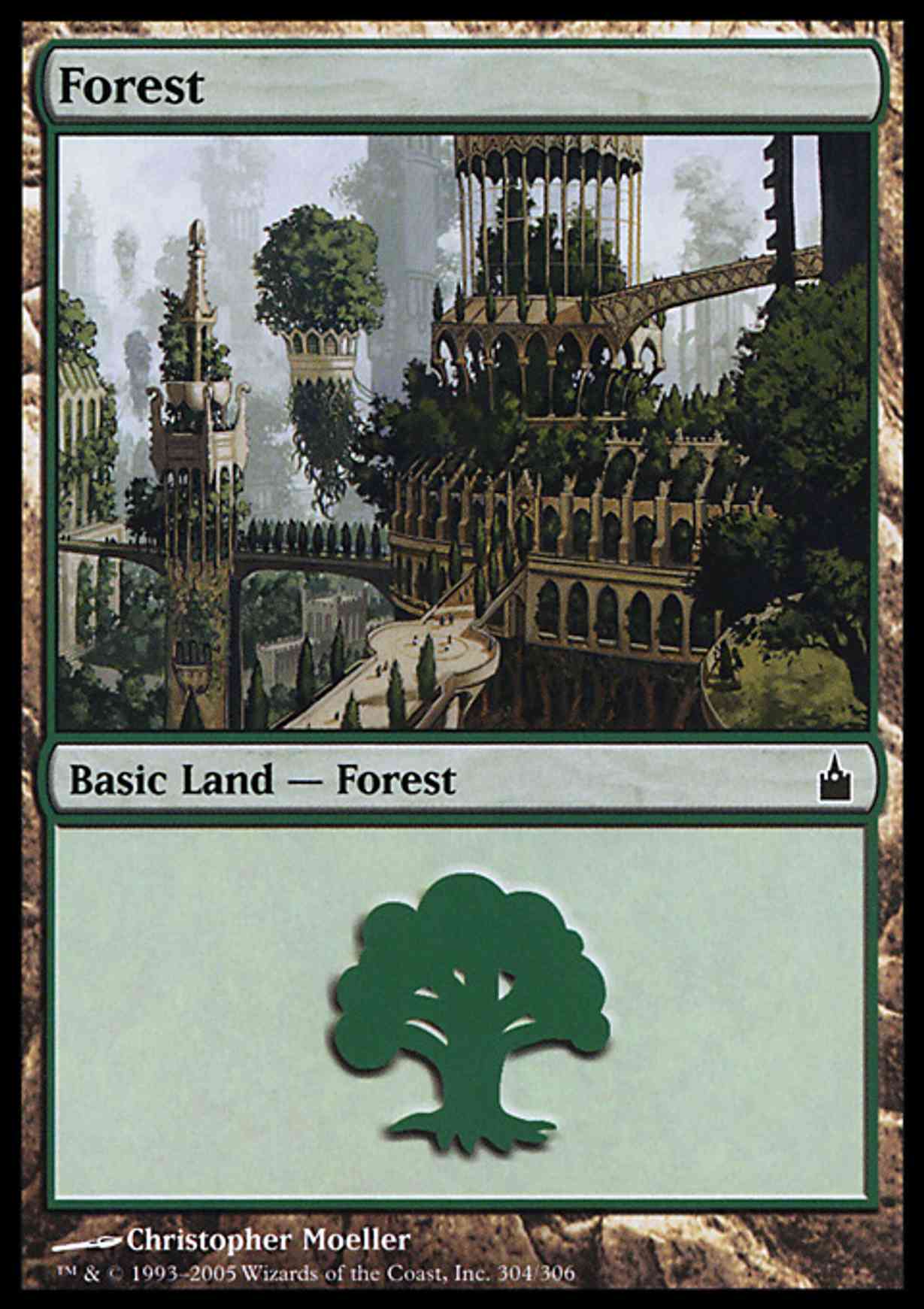Forest (304) magic card front