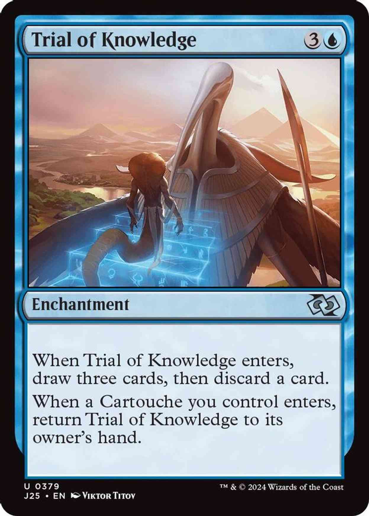 Trial of Knowledge magic card front