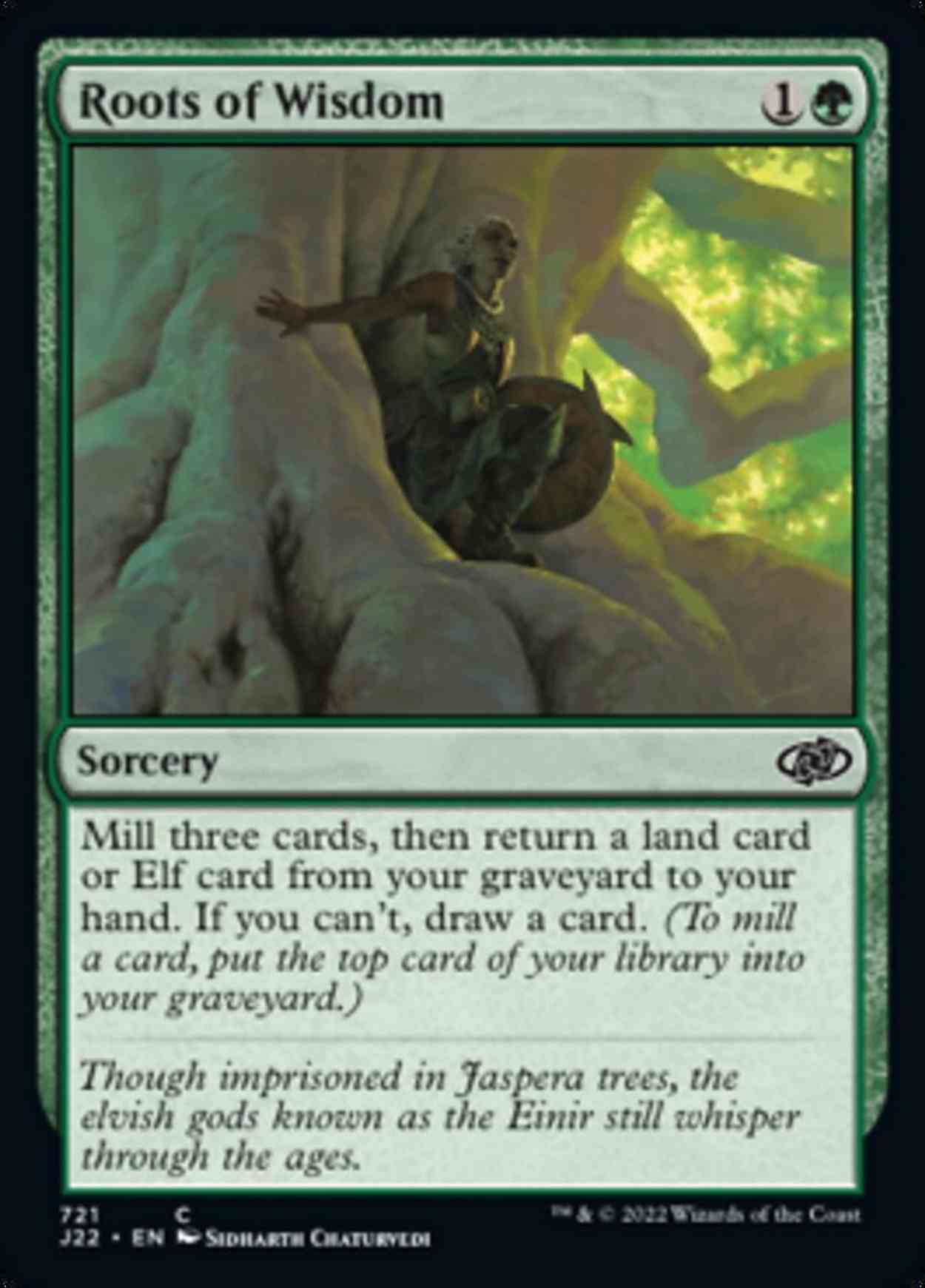 Roots of Wisdom magic card front