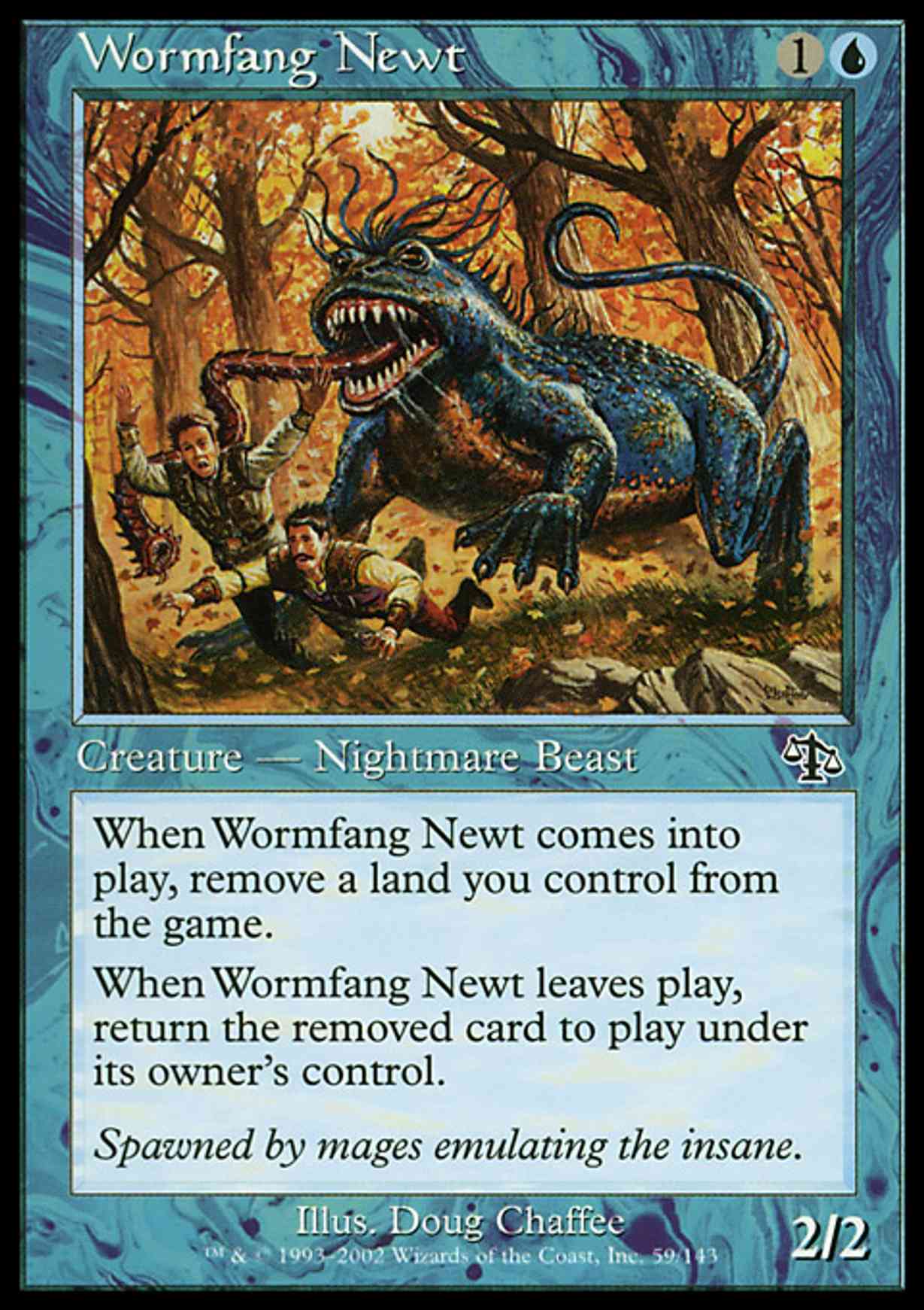 Wormfang Newt magic card front