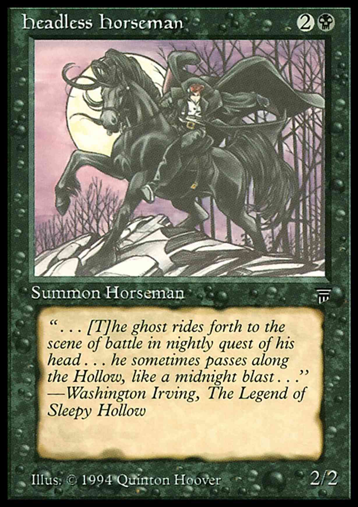 Headless Horseman magic card front