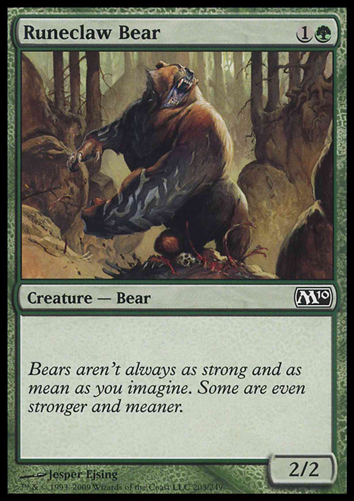 Runeclaw Bear magic card front