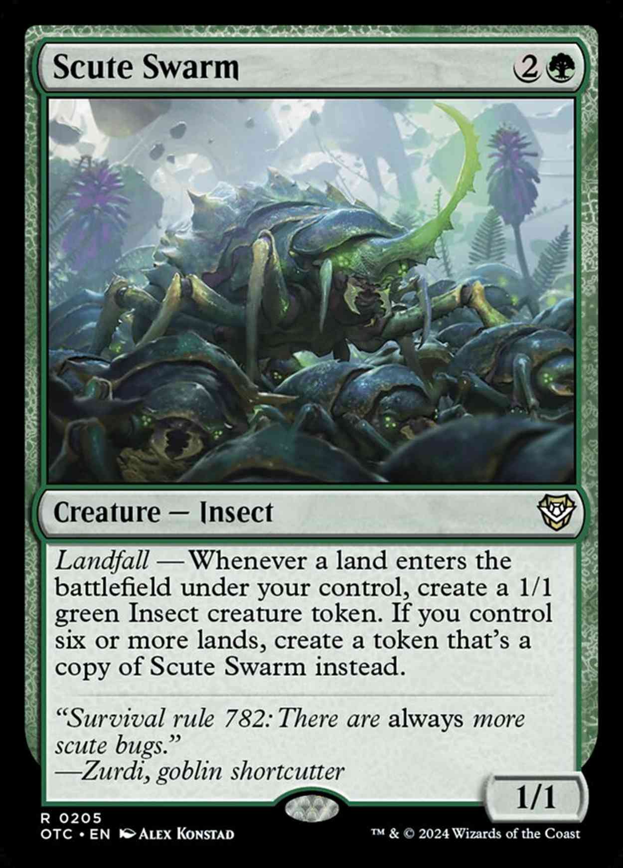 Scute Swarm magic card front