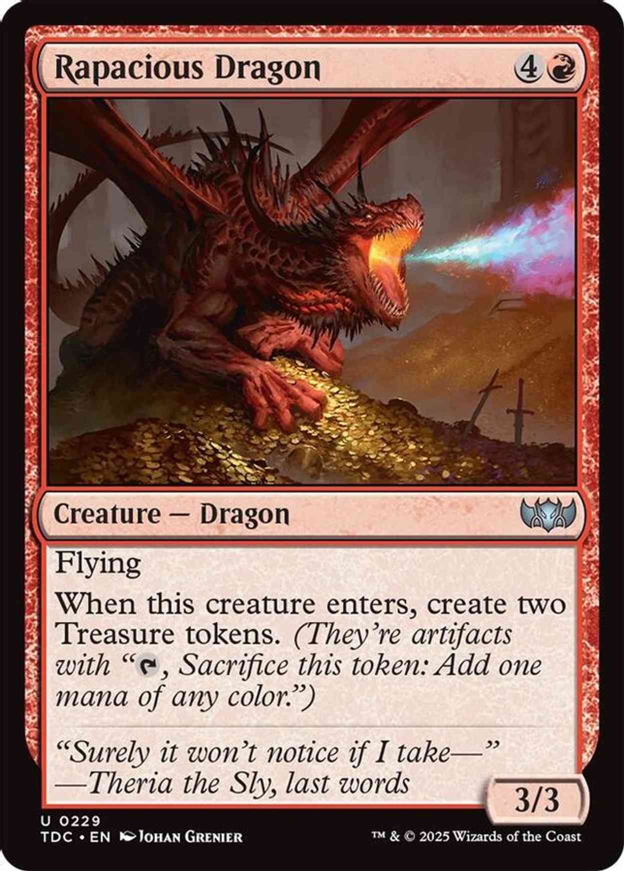 Rapacious Dragon magic card front