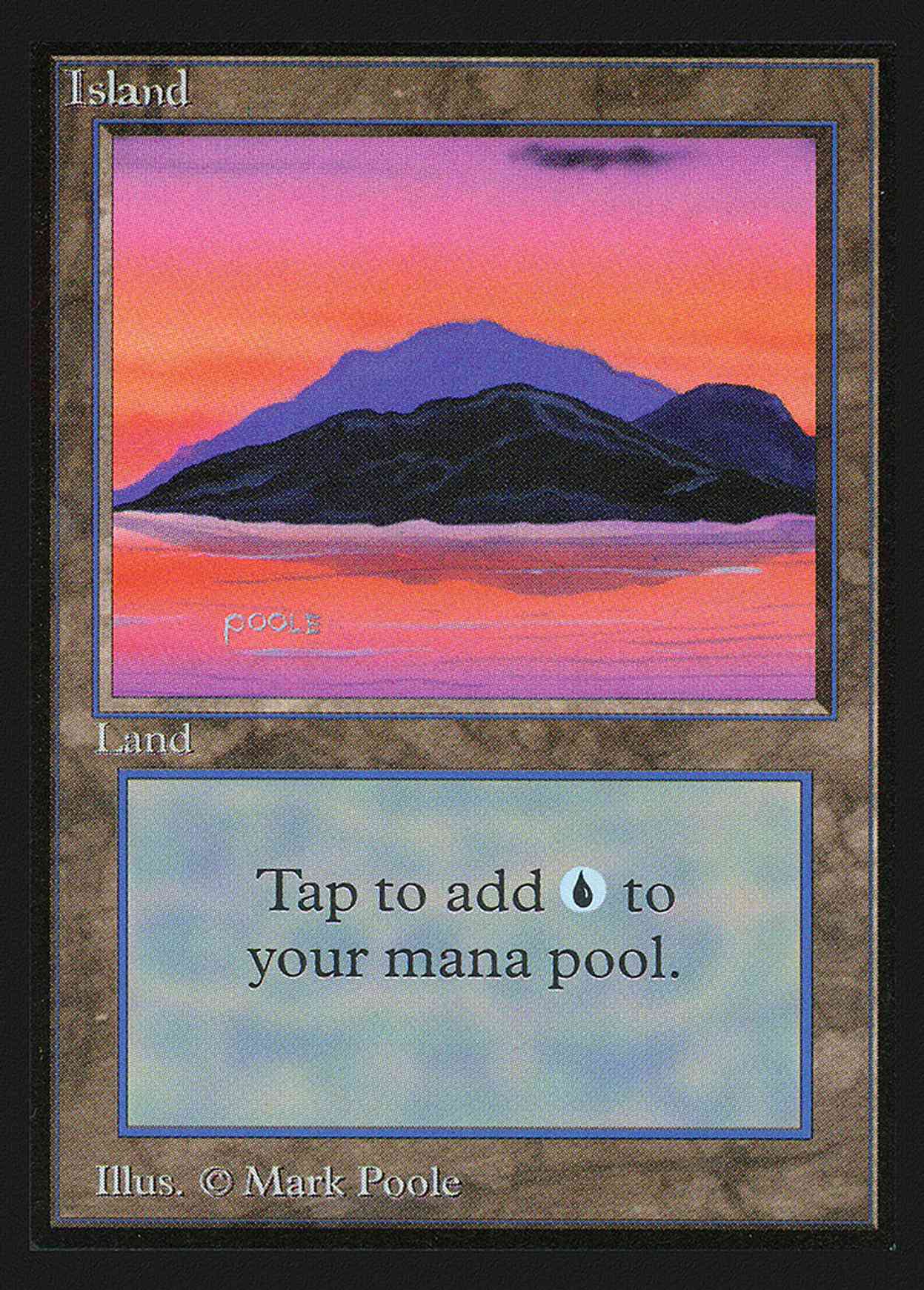 Island (Blue)(IE) magic card front